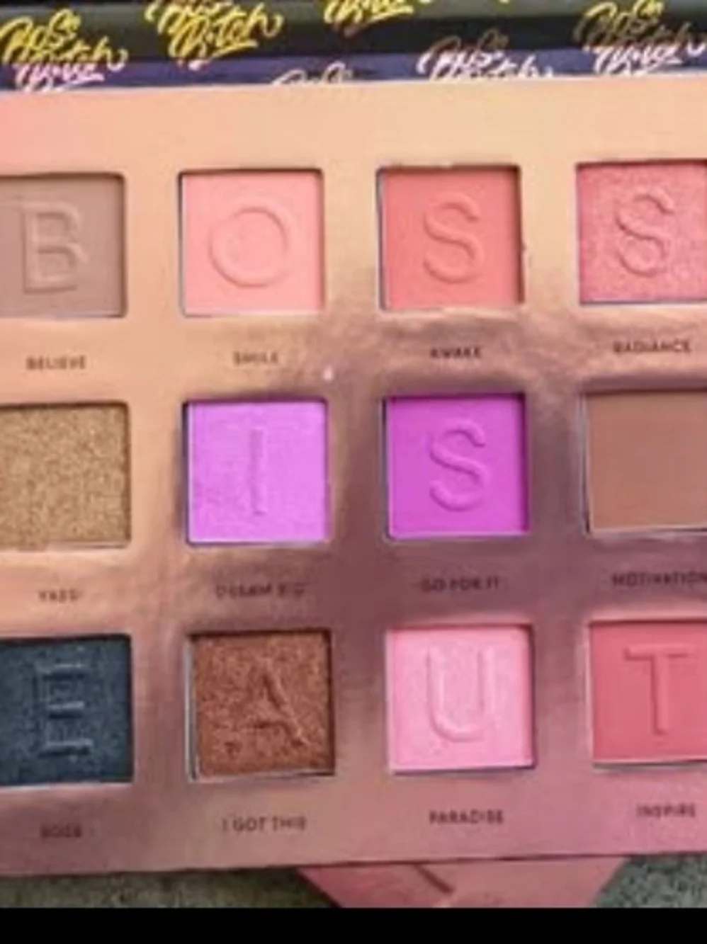 Vibrant Pink & Purple Eyeshadow Palette — Women Makeup